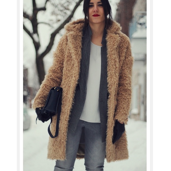 Coats | Zara Furry Long Coat | Poshmark